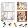 40x30cm Household Birdcage Metal Bird Cage Birds Breeding Cage With Bottom Removable Tray For Indoor Outdoor Home Bird Feeding