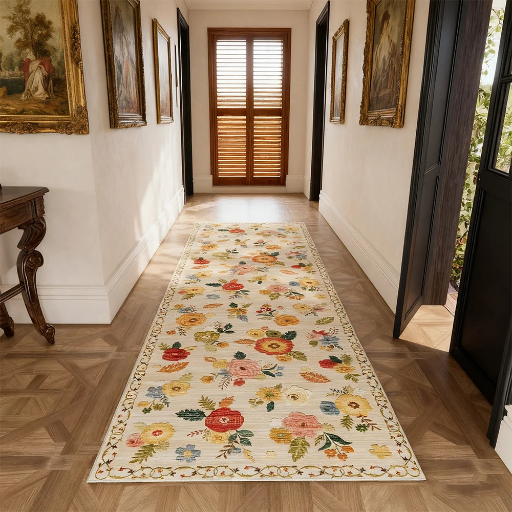 Area Rug 8x10  Large rug Boho Design, Non-Shedding & Easy to Clean
